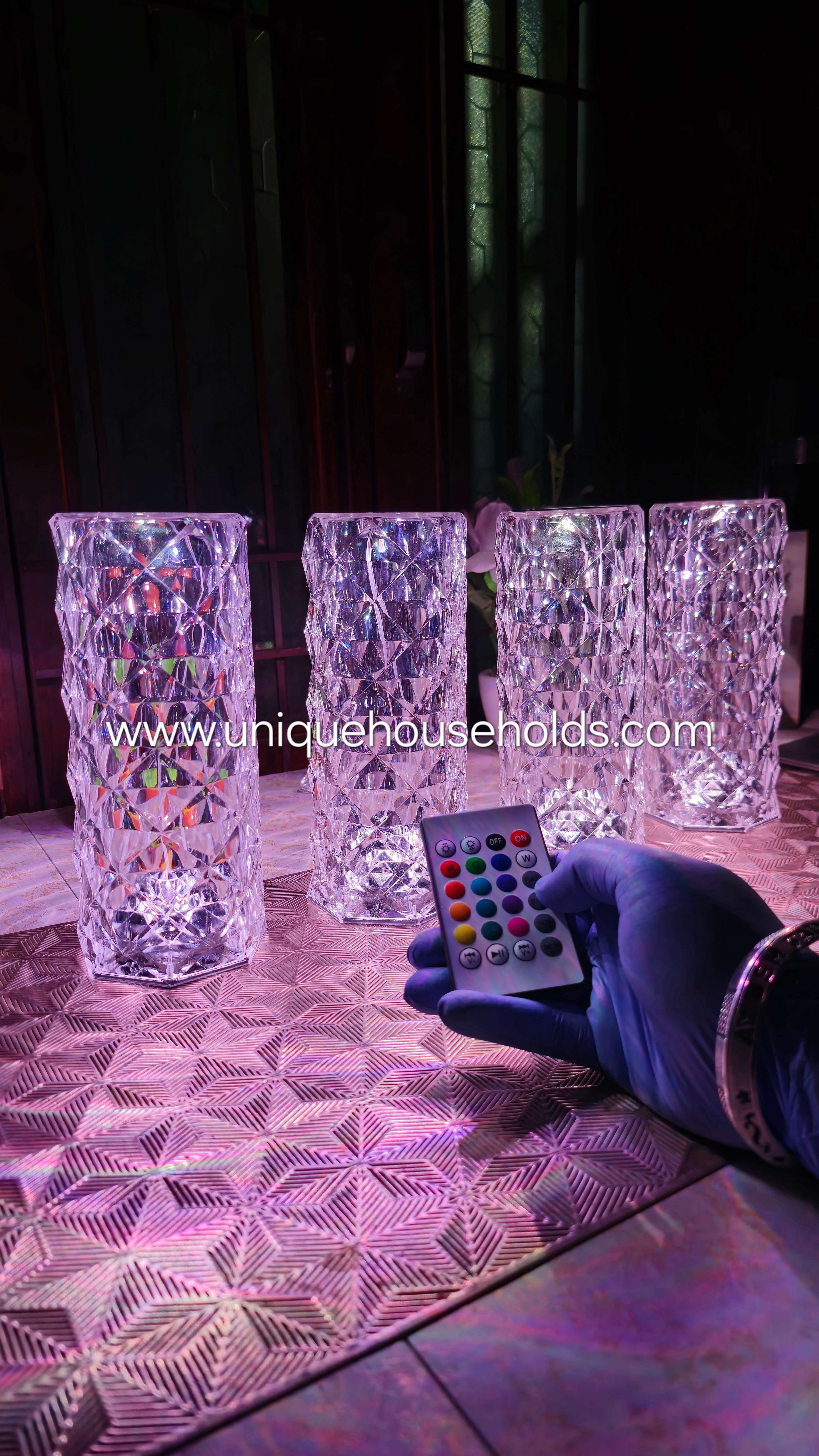Crystal Touch LED Lamp with Remote Control – Perfect Gift Option