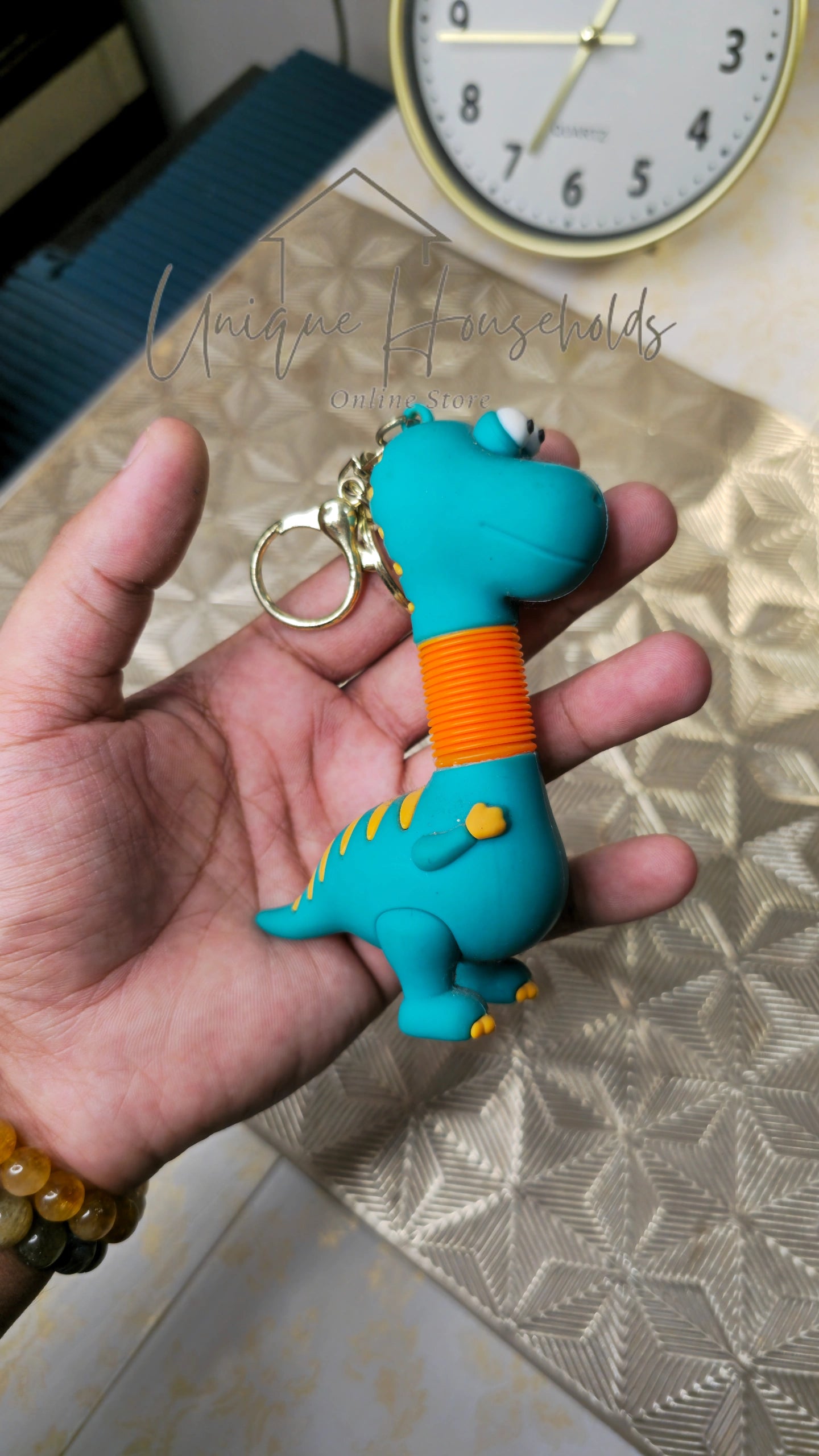 Cute Dino Stretchy Neck Keychain