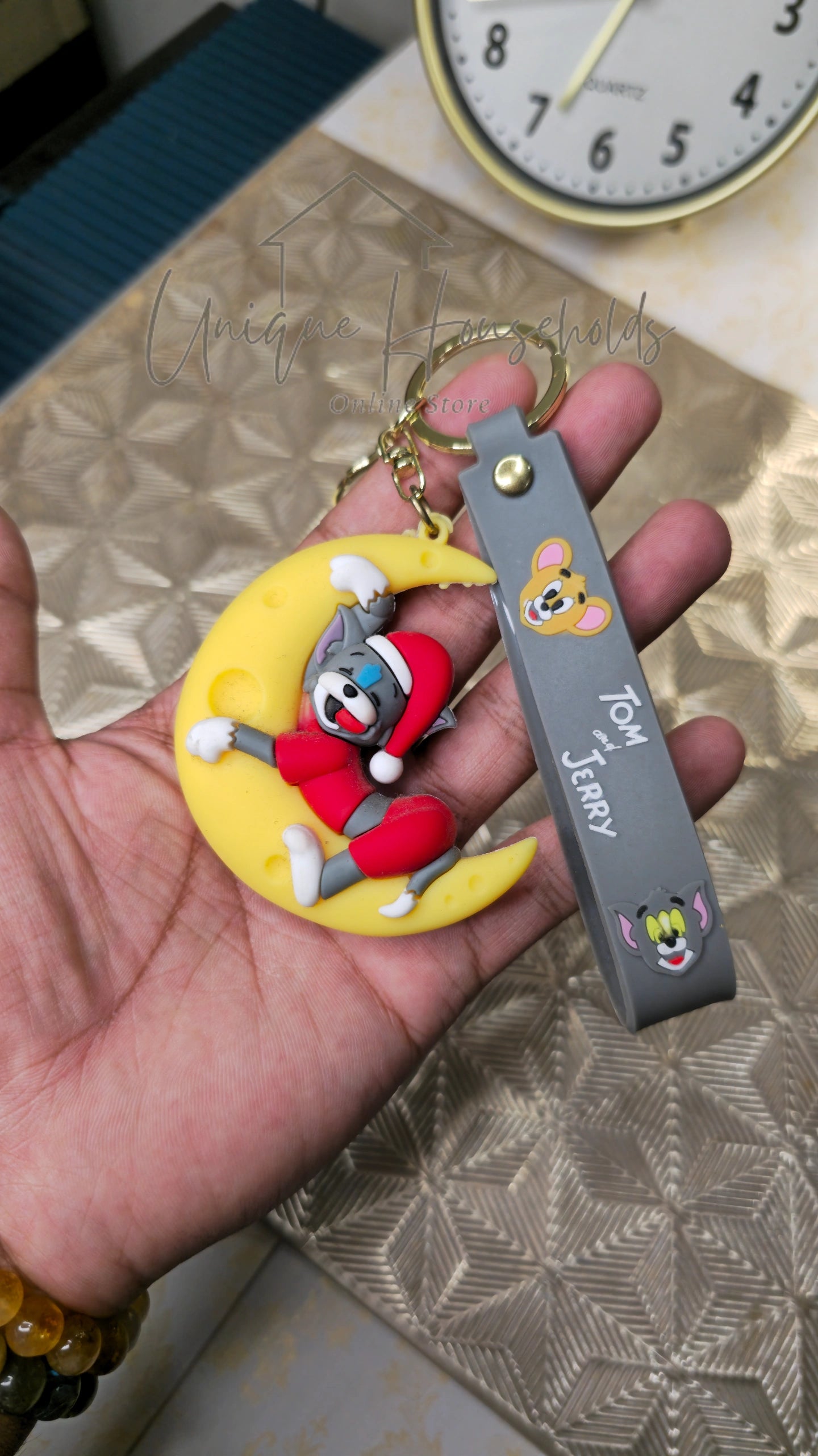 Tom in the Moon Keychain